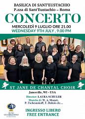 Il coro st. jane de chantal in concerto a roma